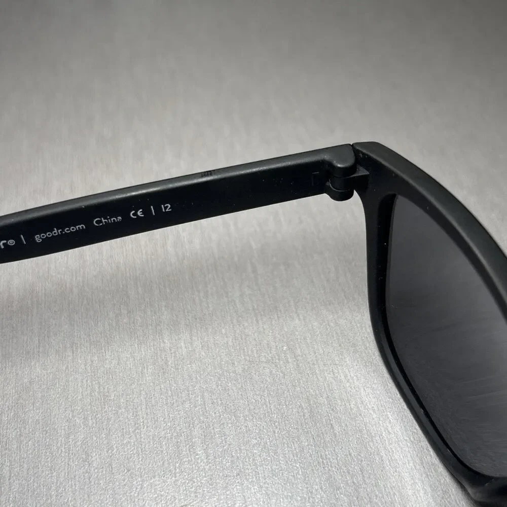 Goodr Sunglasses Back 9 Blackout Black Polarized Sports Active Running Golf